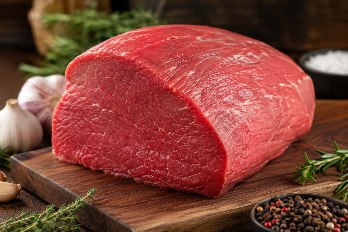 Beef top round roast