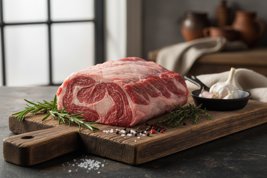 Chuck Roast on Cutting Board