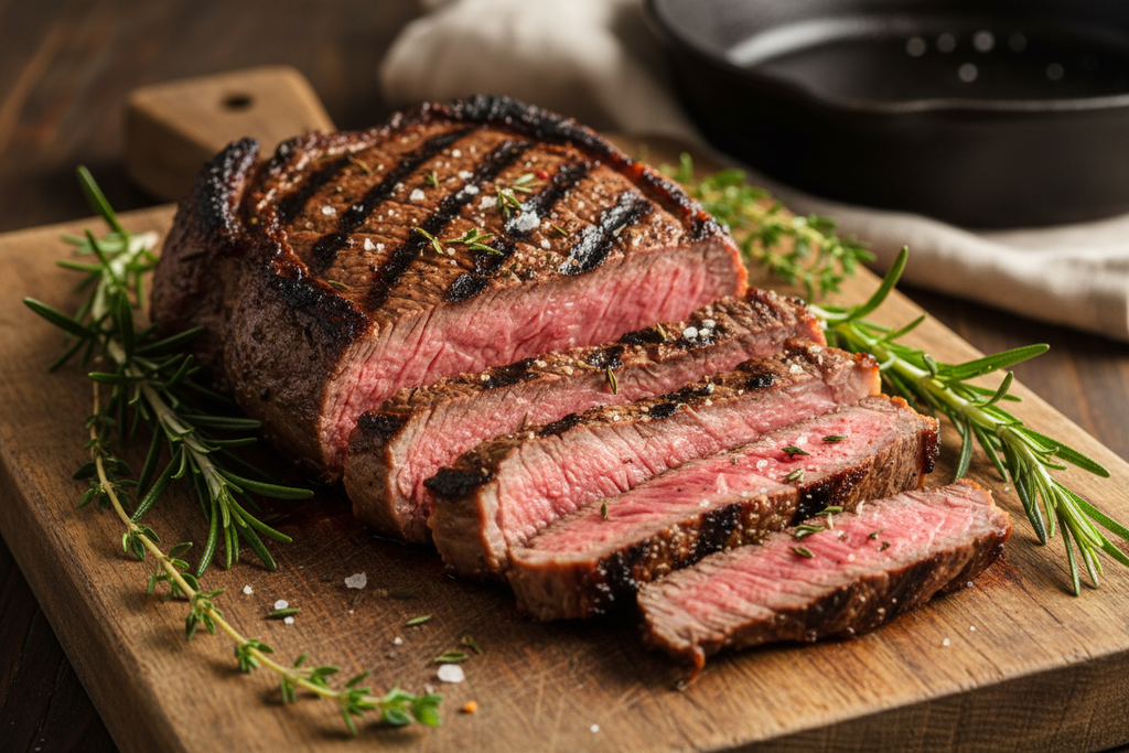 London Broil on Cutting Board