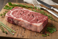 Raw New York Strip Steak
