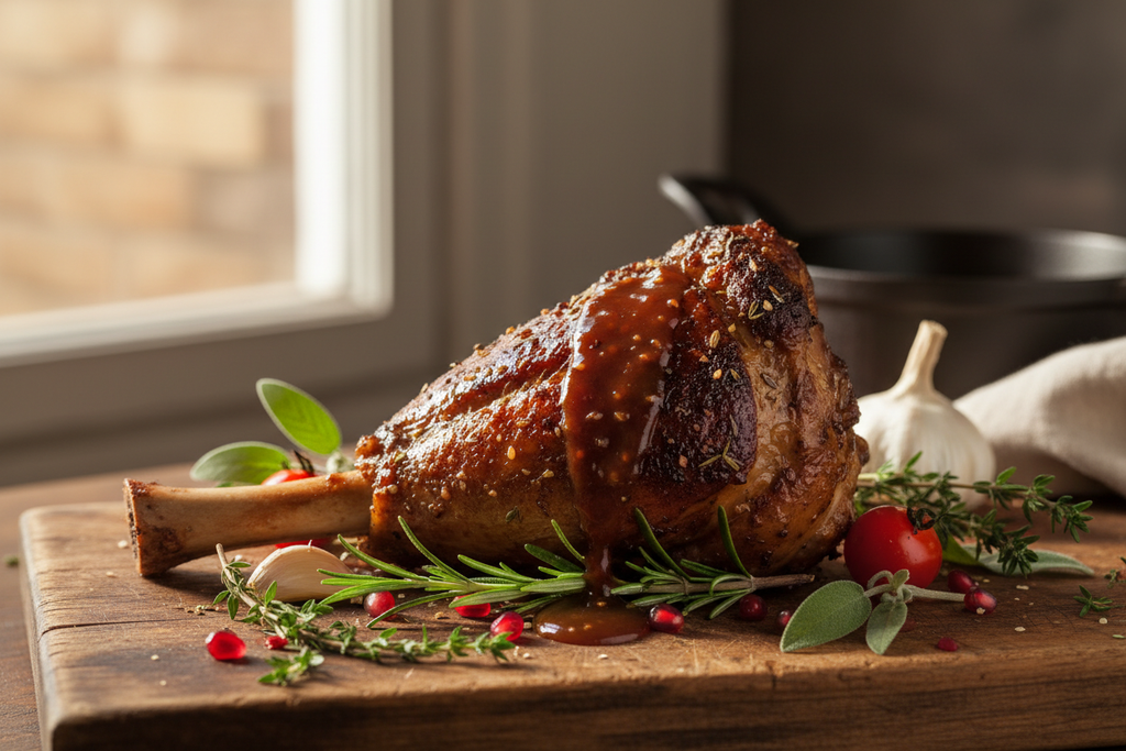 Shank Roast on Cutting Board